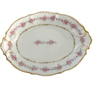 Limoges Elite Work France Large Serving Platter Porcelain Gently Used Beautiful